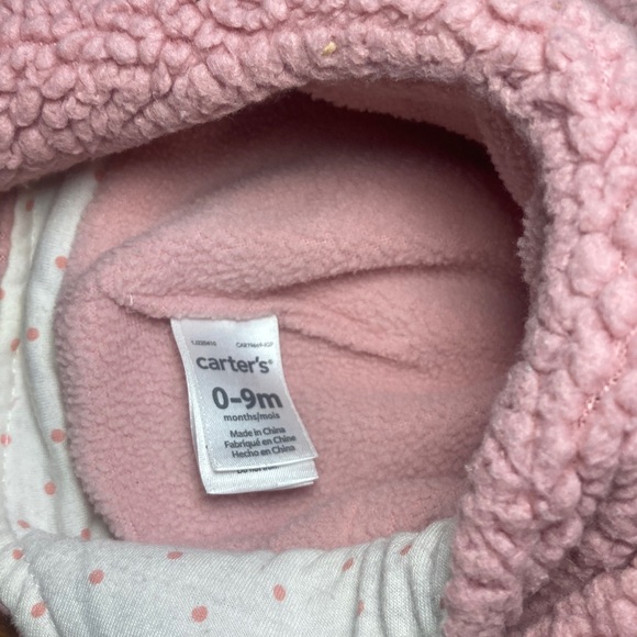 Carter's Cozy Pink Sherpa Hat and Mittens Set - Picture 2 of 6